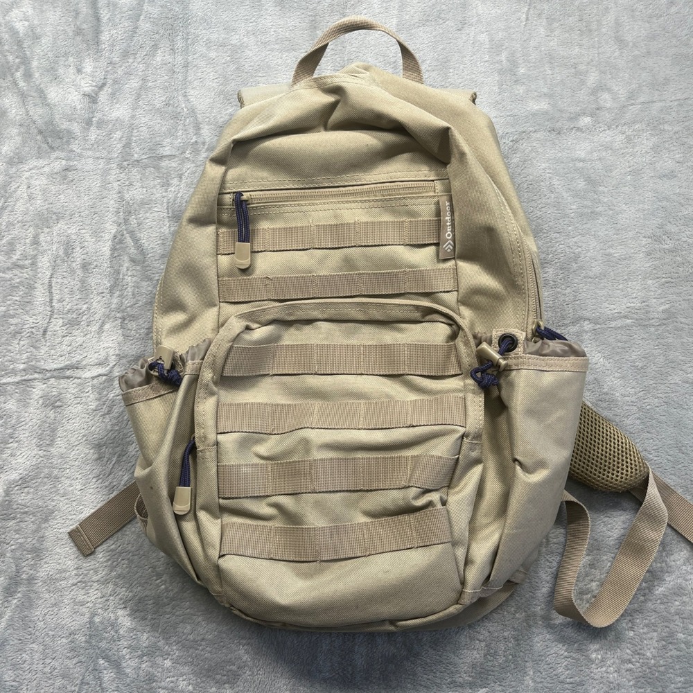 Outdoor Products Tactical Backpack Tan MOLLE Webbing Utility Bag